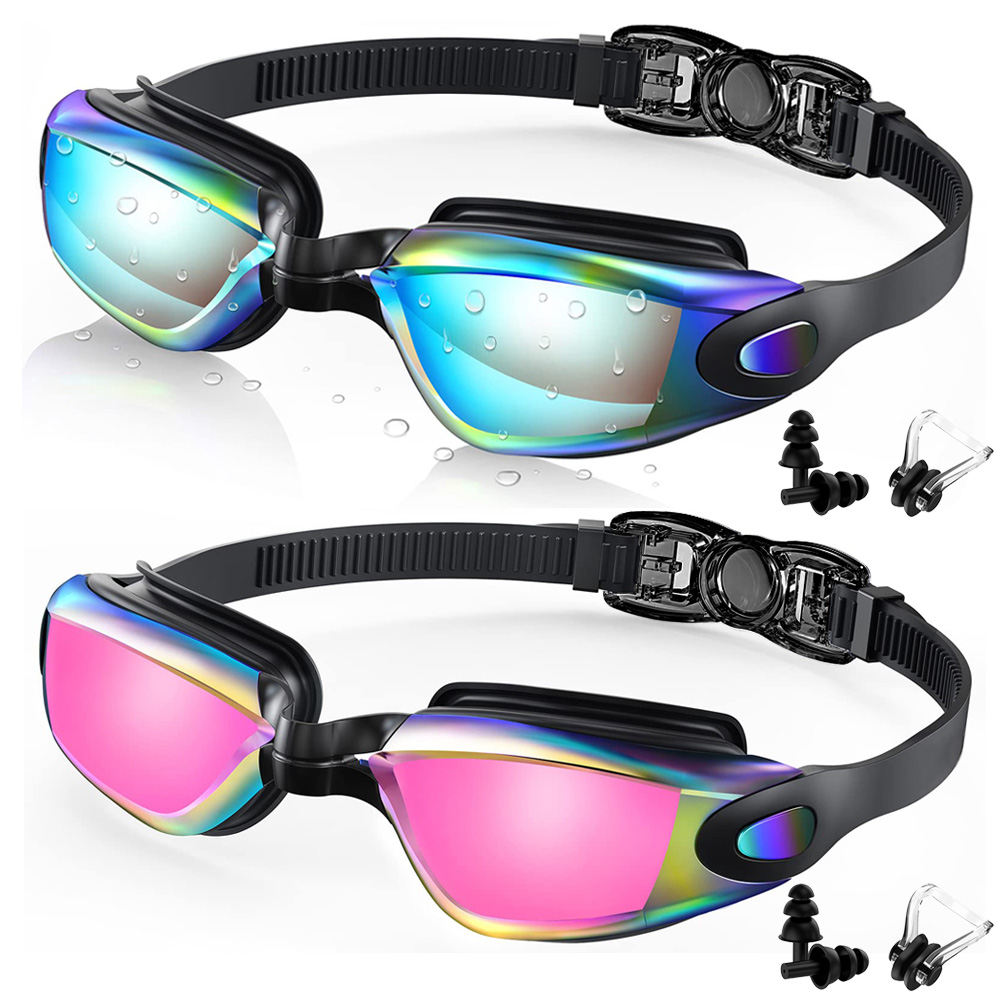 2 Pack Swimming Goggles Anti-F - Swim Goggles Anti Fog Uv recension och pris