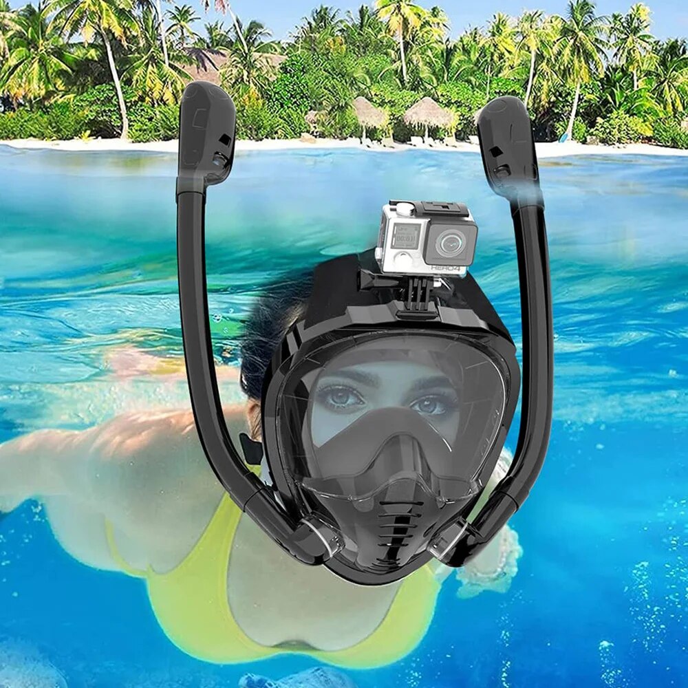 Full Face Snorkel Mask 180°Pan - Snorkel Mask Full Face recension och pris