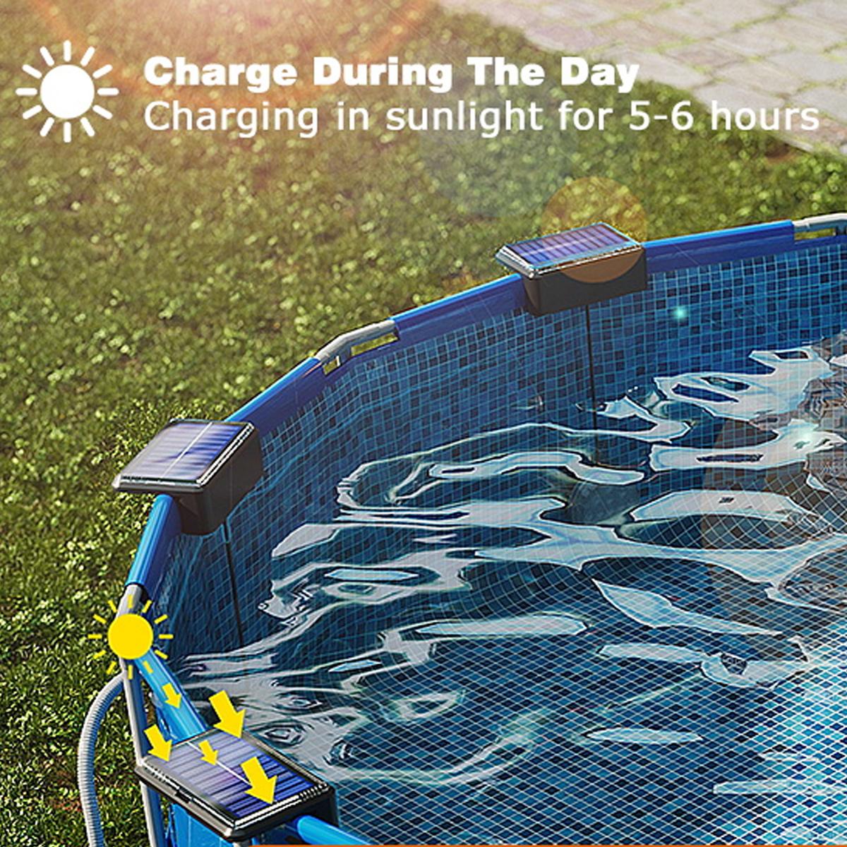 Underwater Solar Pool Light wi - Pool Light Solar Rechargeable recension och pris
