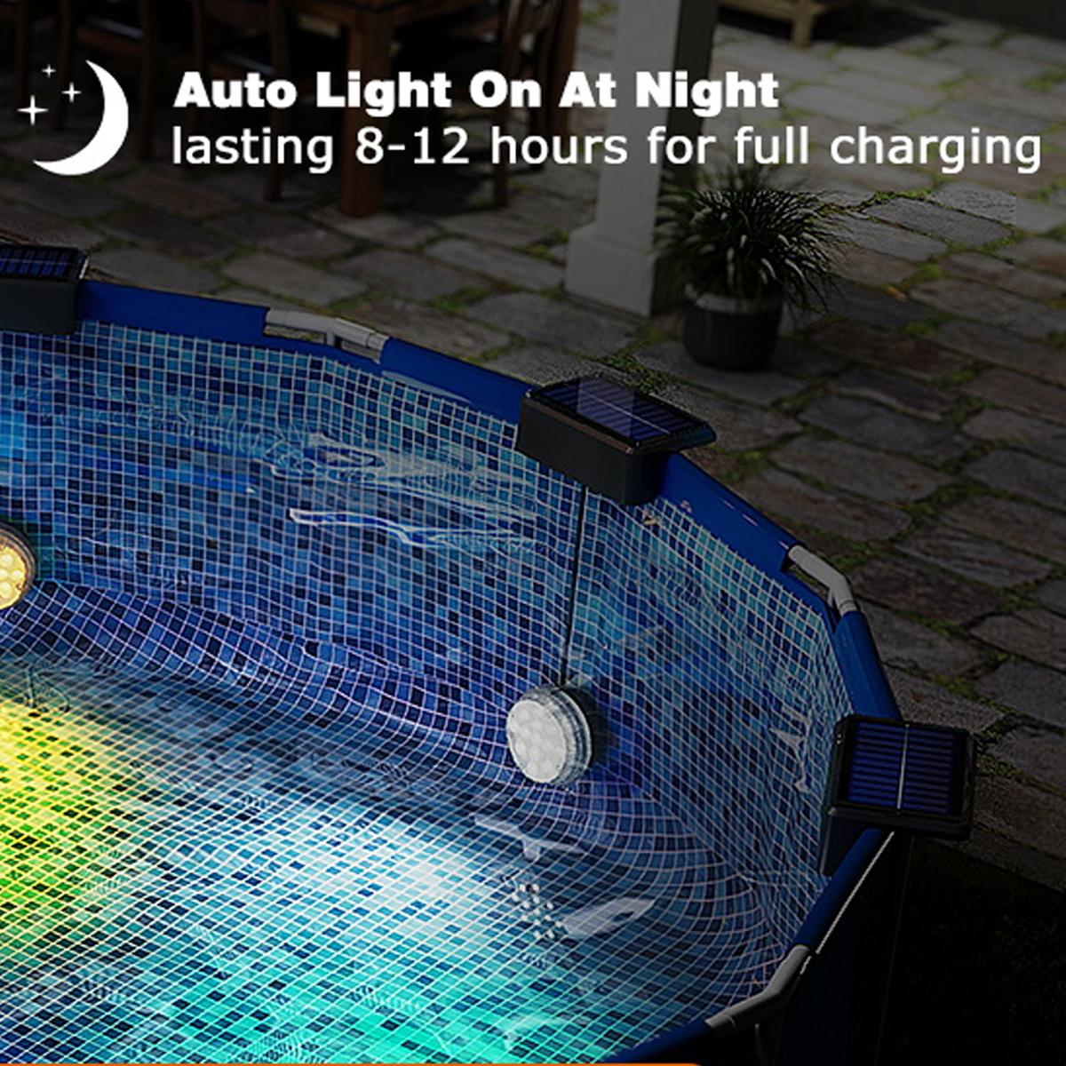 Underwater Solar Pool Light wi - Pool Light Solar Rechargeable recension och pris