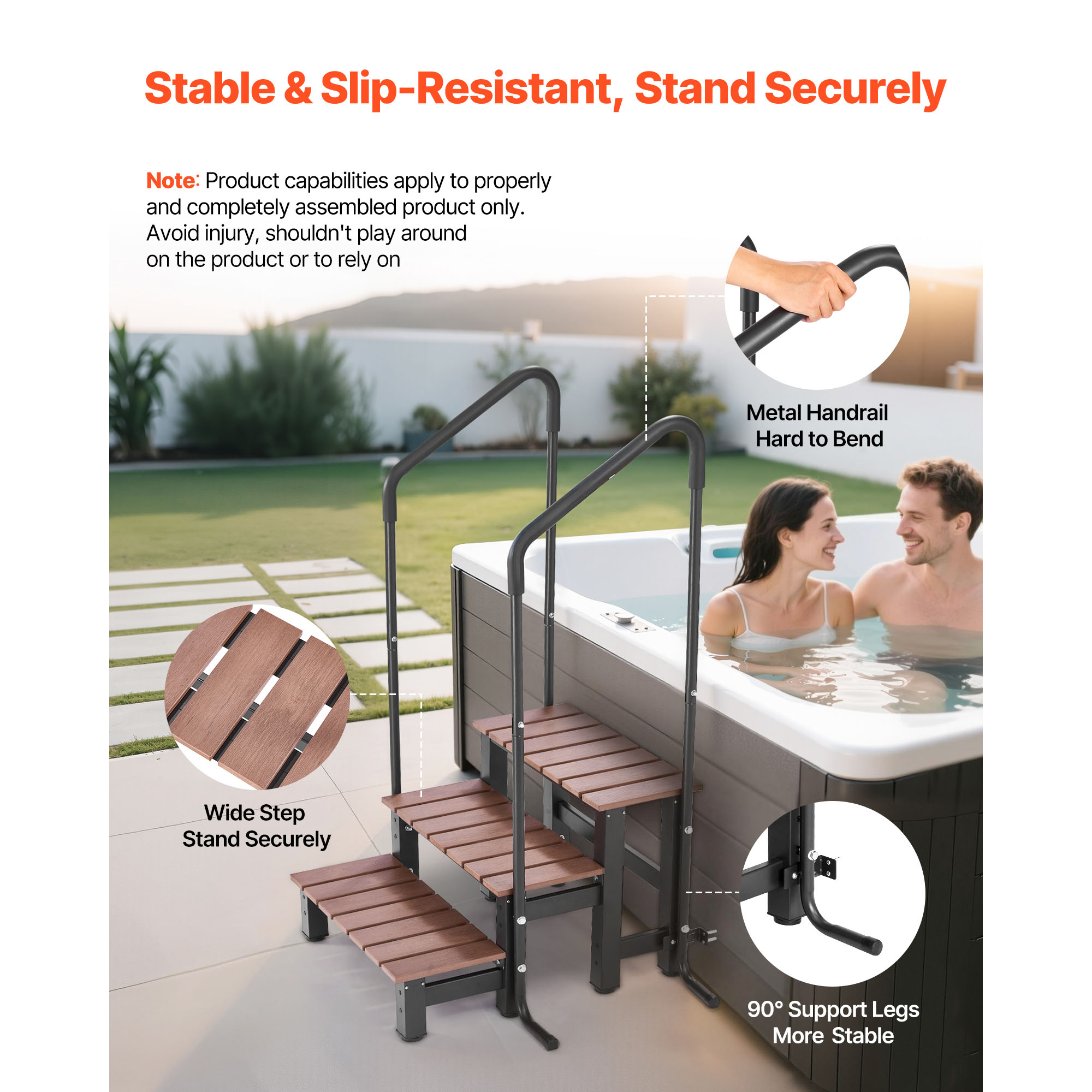 VEVOR Hot Tub Steps 2-Step/3-S - Pool Ladder Above Ground recension och pris