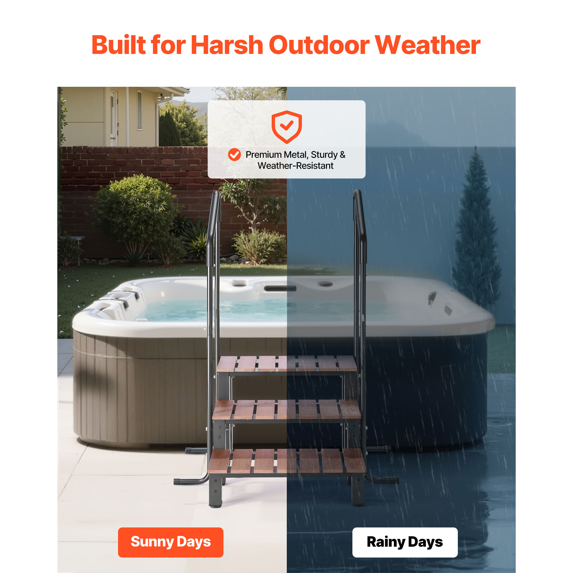 VEVOR Hot Tub Steps 2-Step/3-S - Pool Ladder Above Ground recension och pris