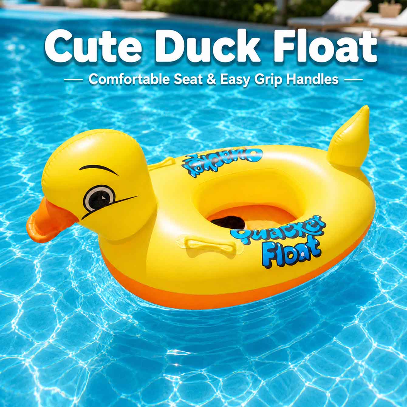 1PC Inflatable Duck Pool Float - Pool Float Ring Inflatable recension och pris