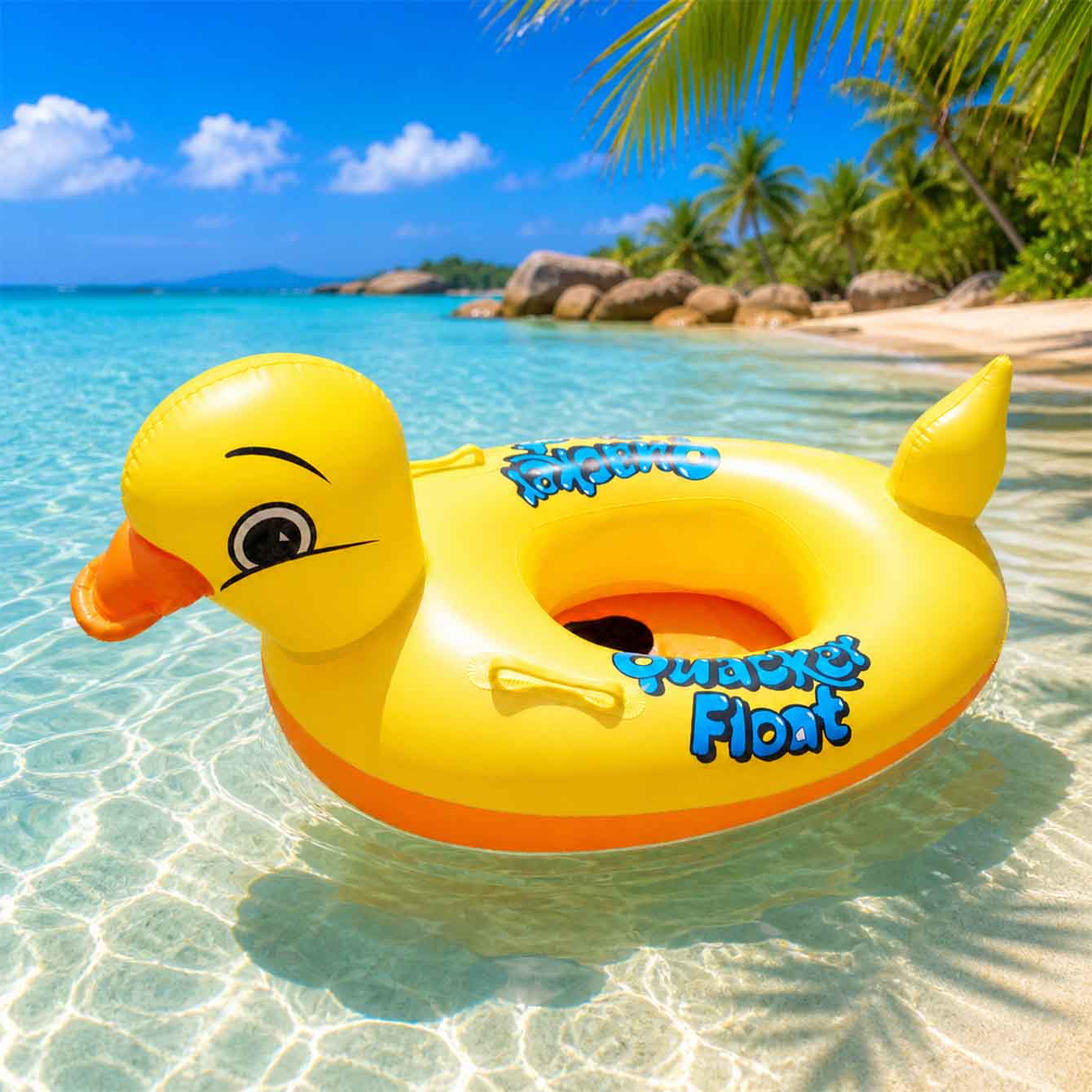 1PC Inflatable Duck Pool Float - Pool Float Ring Inflatable recension och pris