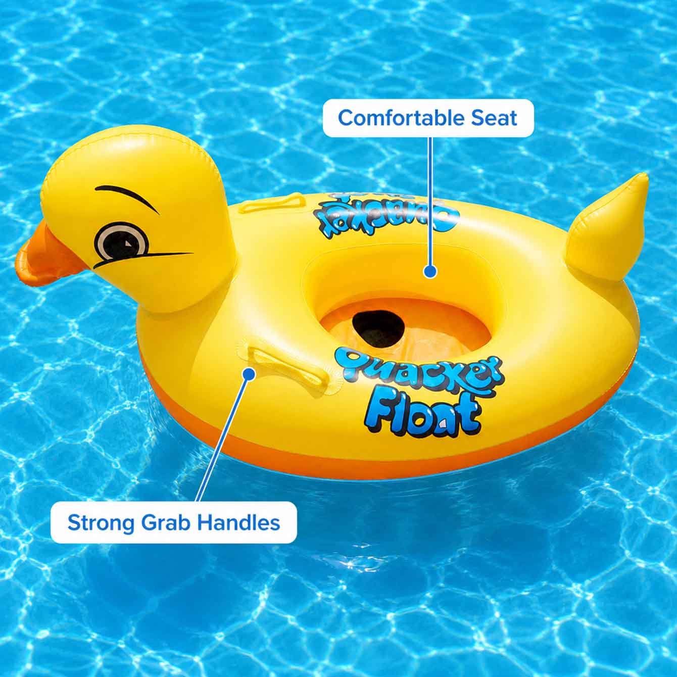 1PC Inflatable Duck Pool Float - Pool Float Ring Inflatable recension och pris