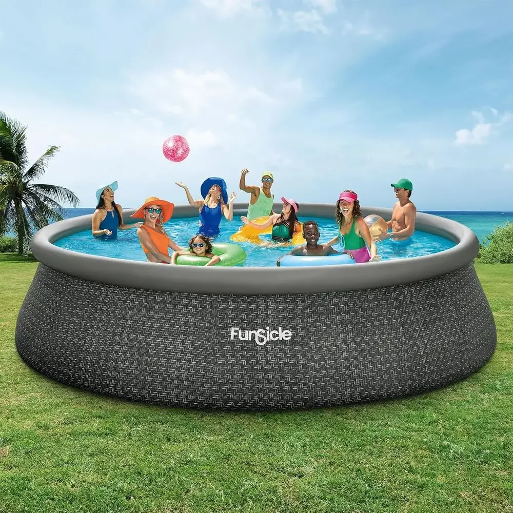 18' x 48 Round Above Ground Po - Pool Ladder Above Ground recension och pris
