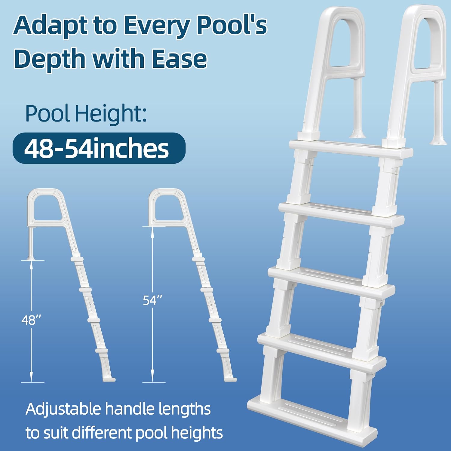 Pool Ladder, 5-Step Pool Stair - Pool Ladder Above Ground recension och pris