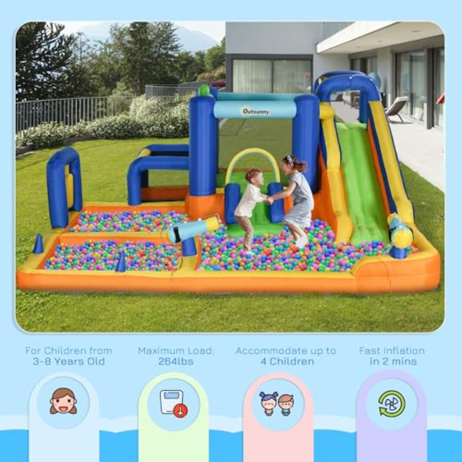 inflatable water slide 7-in-1  - Water Slide Inflatable recension och pris
