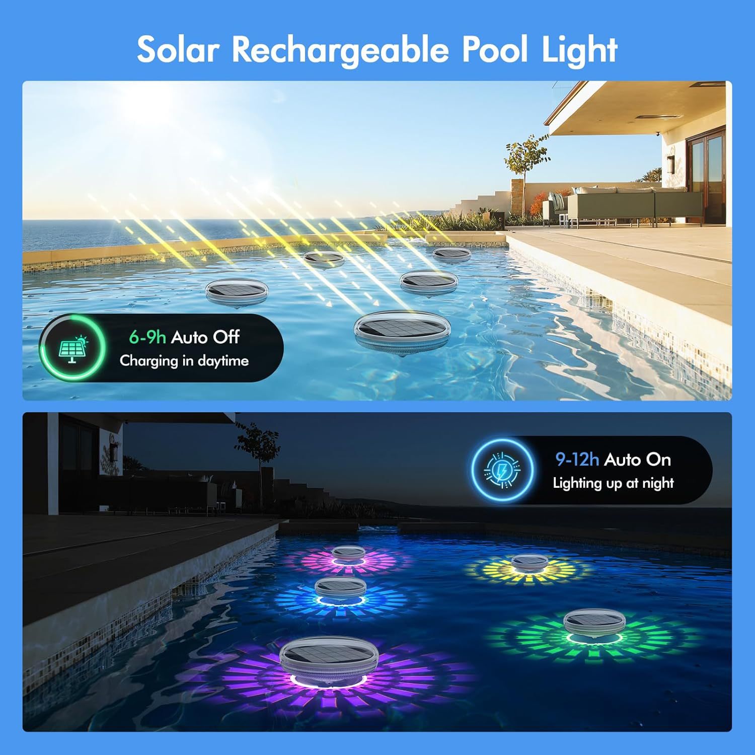 Solar Floating Pool Light Rech - Pool Light Solar Rechargeable recension och pris