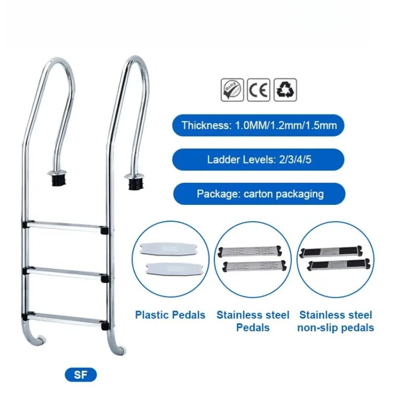 Stainless Steel 3/4-Step Above - Pool Ladder Above Ground recension och pris
