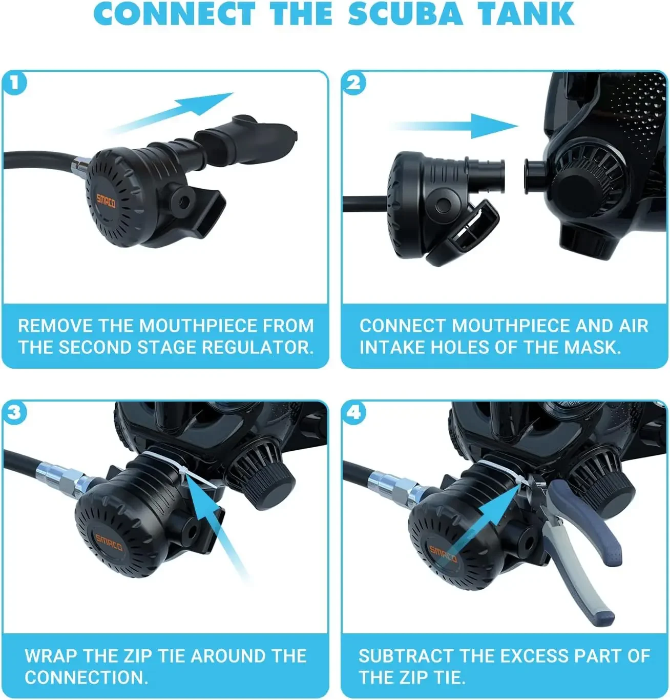 TRIMIX Full Face Diving Mask w - Snorkel Mask Full Face recension och pris