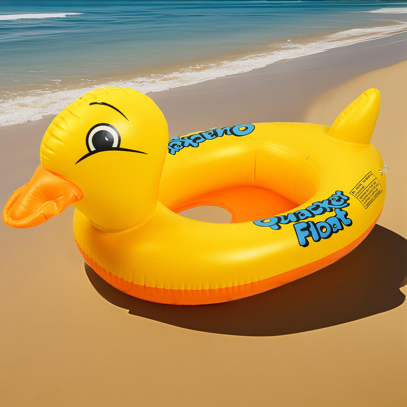 1PC Duck-shaped Thickened Infl - Pool Float Ring Inflatable recension och pris