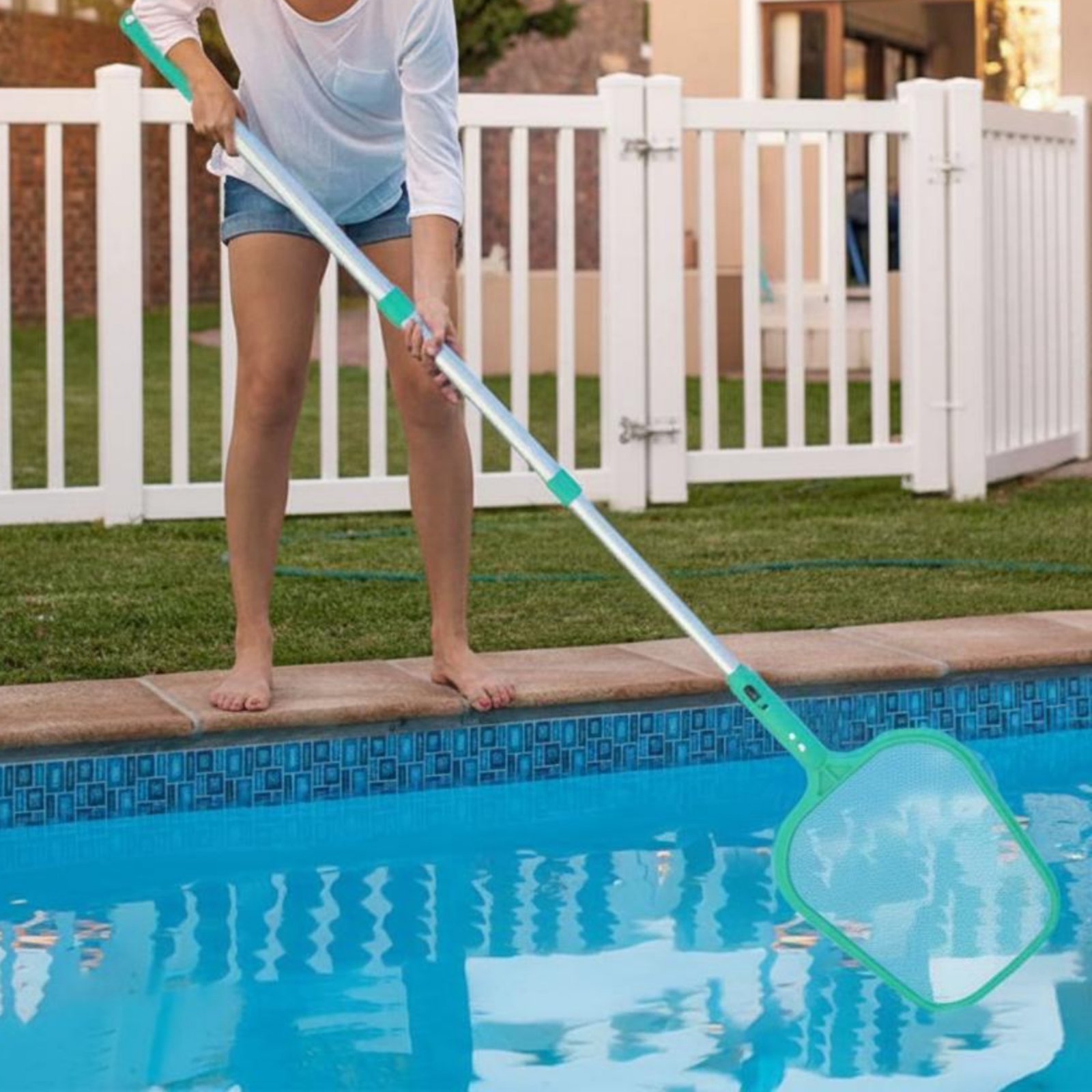 Pool Foliage Net with Pole Adj - Pool Skimmer Net recension och pris