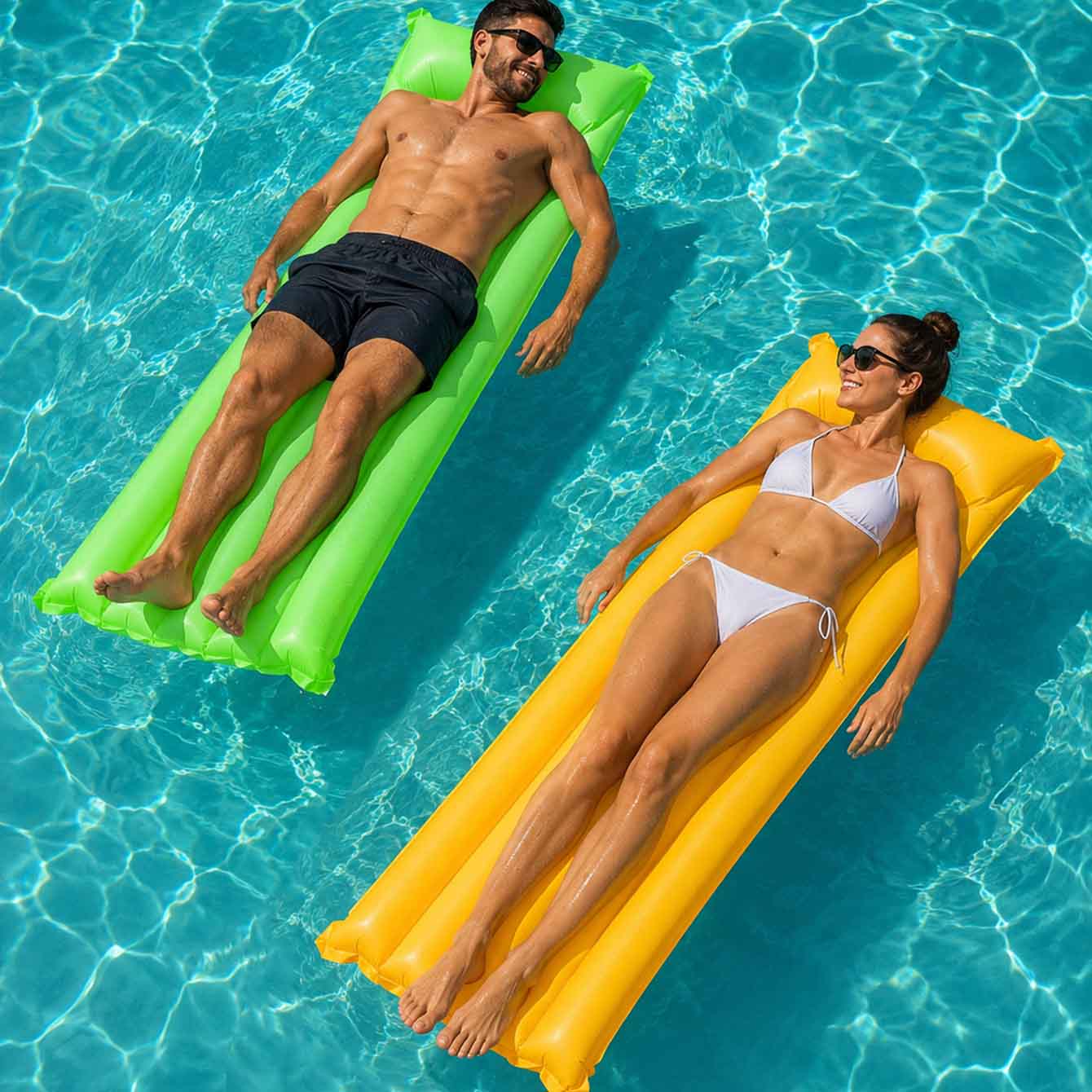 1PC Pool Float Bed Inflatable  - Pool Float Ring Inflatable recension och pris
