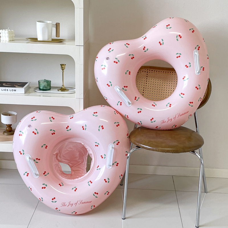 1Pcs Cherry Swim Ring Inflatab - Pool Float Ring Inflatable recension och pris
