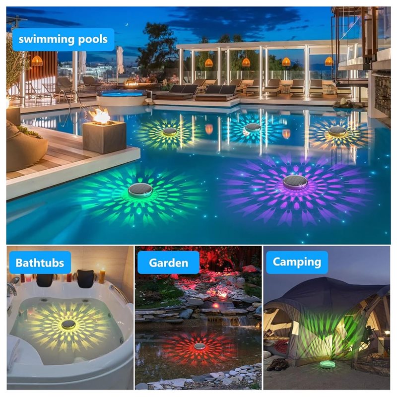 ABJI-Solar Rechargeable Floati - Pool Light Solar Rechargeable recension och pris